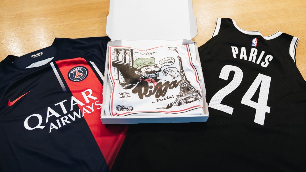 Brooklyn Nets NBA Paris Game 2024 KidSuper collaboration