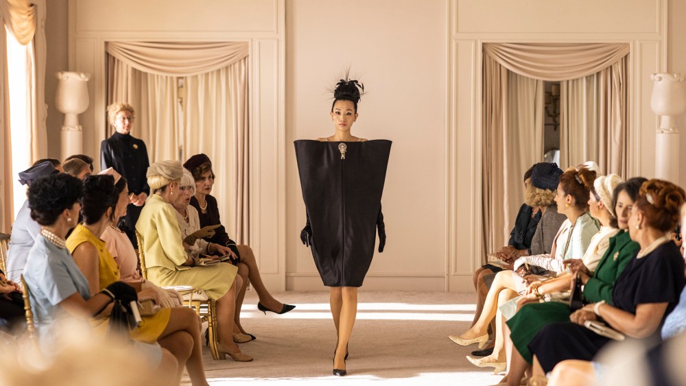 A scene from the Disney+ series "Cristóbal Balenciaga"