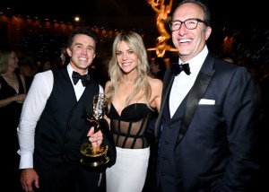 Rob McElhenney, Kaitlin Olson and Charlie Collier