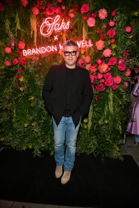 Brandon Maxwell at the Saks Fifth Ave x Brandon Maxwell Dinner at Mr. Chow on November 9, 2021 in Beverly Hills, California.