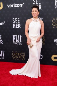 Sandra Oh at The 29th Critics' Choice Awards held at The Barker Hangar on January 14, 2024 in Santa Monica, California.