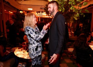 Catherine O'Hara and Ronald Gladden at The Golden Eve Party.