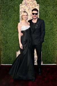 Carey Mulligan and Marcus Mumford at the 81st Golden Globe Awards.