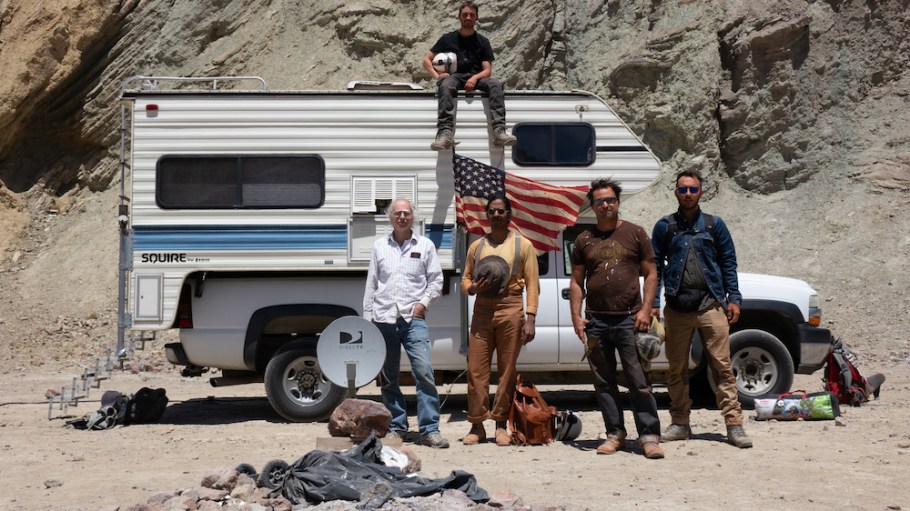 Behind the scenes of "Denim Hunter"