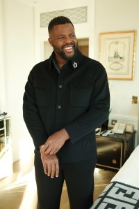 Attending Fendi Men's Show with Winston Duke