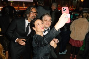 Meredith Salenger and Patton Oswald