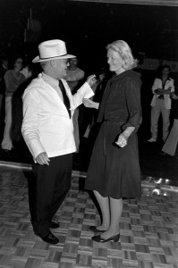 Truman Capote dances with C.Z. Guest during a party at Studio 54 in New York City on September 12, 1978.