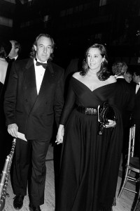 Stephan Weiss and Donna Karan attend an event at Lincoln Center in New York City on November 18, 1986.