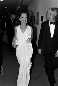 Lee Radziwill and John B. Fairchild (R) attend a party celebrating the Picasso exhibition at the Museum of Modern Art in New York City on May 29, 1980.