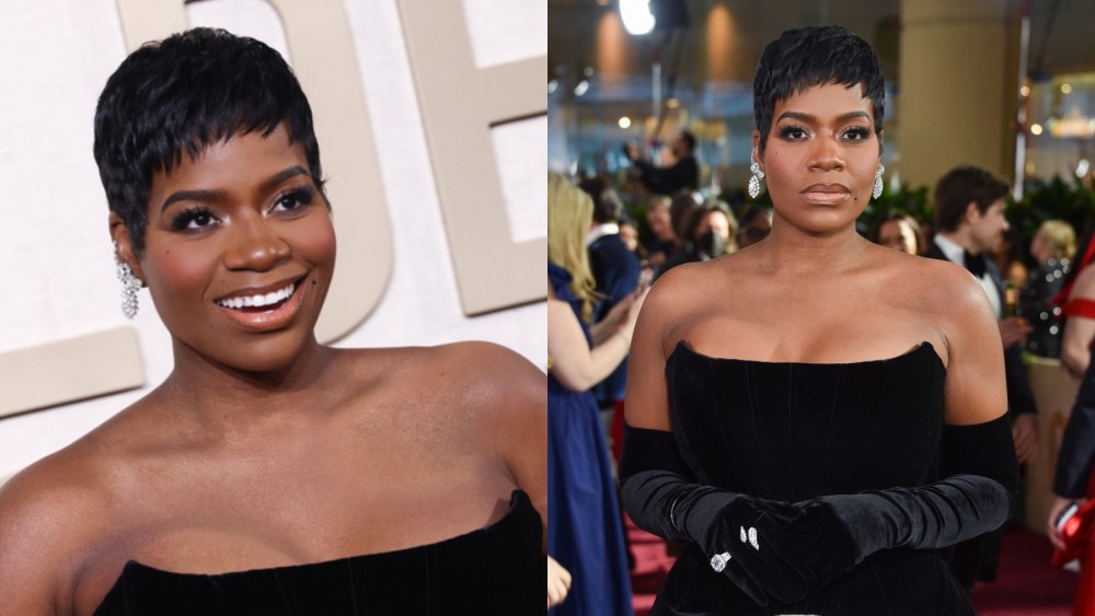 Fantasia Barrino, Golden Globes, awards, red carpet, celebrity style, Dolce & Gabbana