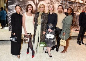 Alice Hewkin, Beatrice Grannò, Tory Burch, Kathryn Newton, Humberto Leon and Aja Naomi King