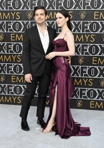 Jason Ralph and Rachel Brosnahan in Custom Made Atelier Versace