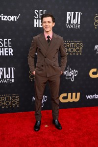 Tom Holland at The 29th Critics' Choice Awards held at The Barker Hangar on January 14, 2024 in Santa Monica, California.