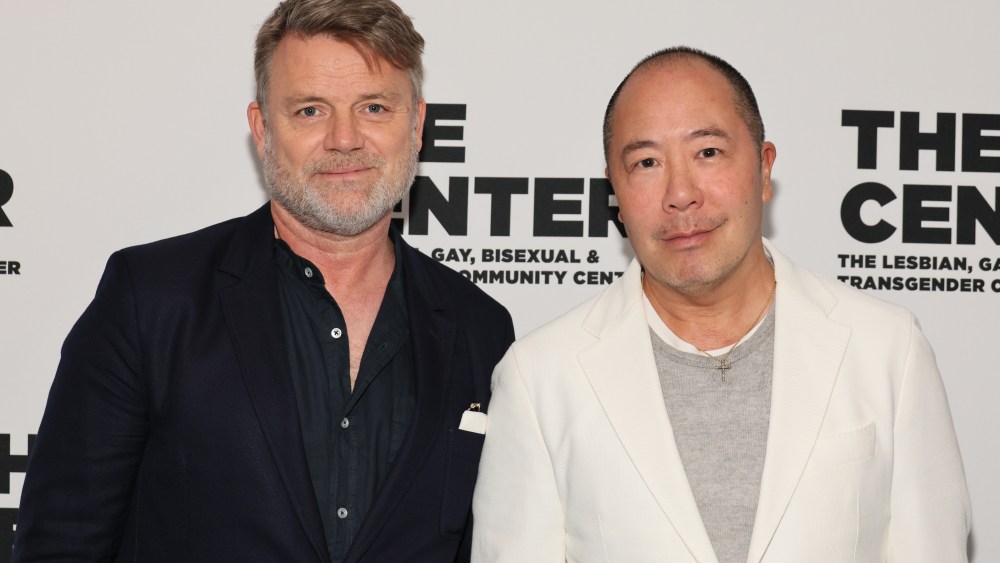 NEW YORK, NEW YORK - MAY 23: Jan Schlottmann and Derek Lam attend The Center Gala 2023 at The Center on May 23, 2023 in New York City. (Photo by Dia Dipasupil/Getty Images)
