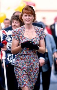 LONDON, UNITED KINGDOM - JULY 22:  Sarah, Duchess Of York Attending A Car Rally In Chelsea Harbour. The Duchess Officially Started The Race.  (Photo by Tim Graham Photo Library via Getty Images)