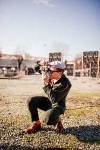 Street style at Pitti Uomo 105 in Florence, Italy.