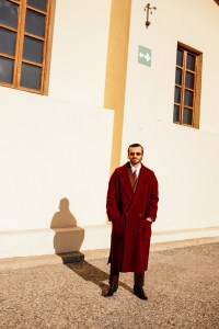 Street style at Pitti Uomo 105 in Florence, Italy.