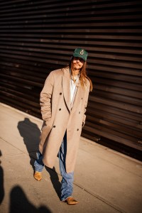 Street style at Pitti Uomo 105 in Florence, Italy.
