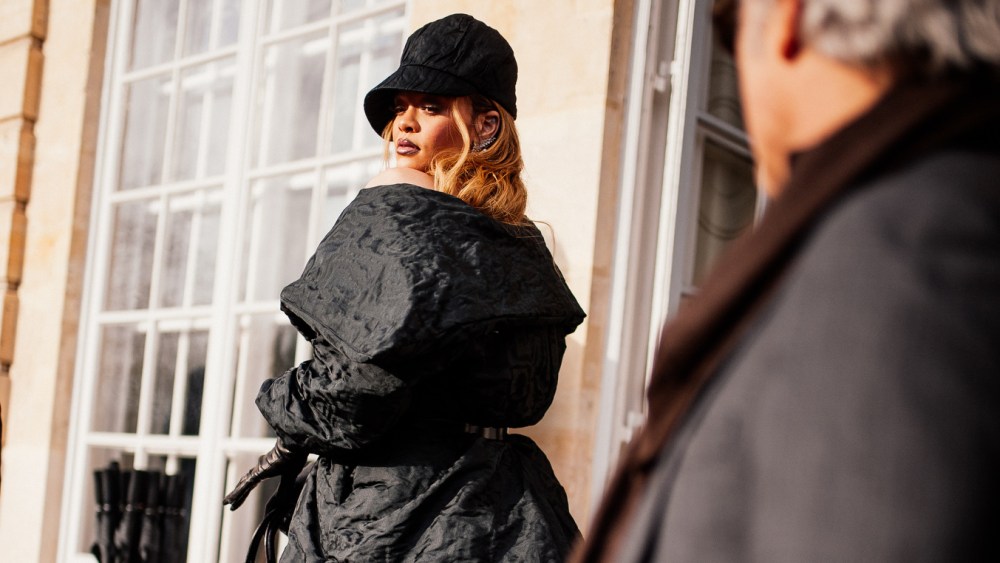 Rihanna  at Paris Couture Fashion Week.