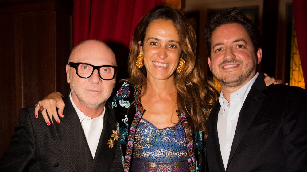 Domenico Dolce and Coco Brandolini with Iguatemi's Carlos Jereissati.