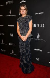 BEVERLY HILLS, CA - JANUARY 12:  Fashion designer Jenny Packham attends The Weinstein Company & Netflix's 2014 Golden Globes After Party presented by Bombardier, FIJI Water, Lexus, Laura Mercier, Marie Claire and Yucaipa Films at The Beverly Hilton Hotel on January 12, 2014 in Beverly Hills, California.  (Photo by Imeh Akpanudosen/Getty Images for The Weinstein Company)