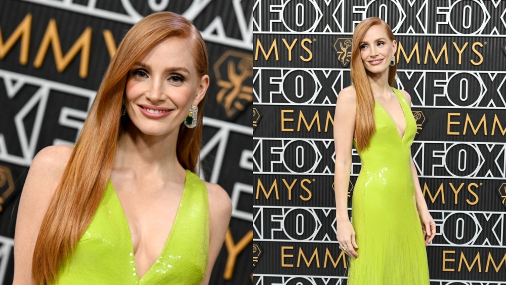 Jessica Chastain, Gucci, red carpet, Emmy Awards, celebrity style