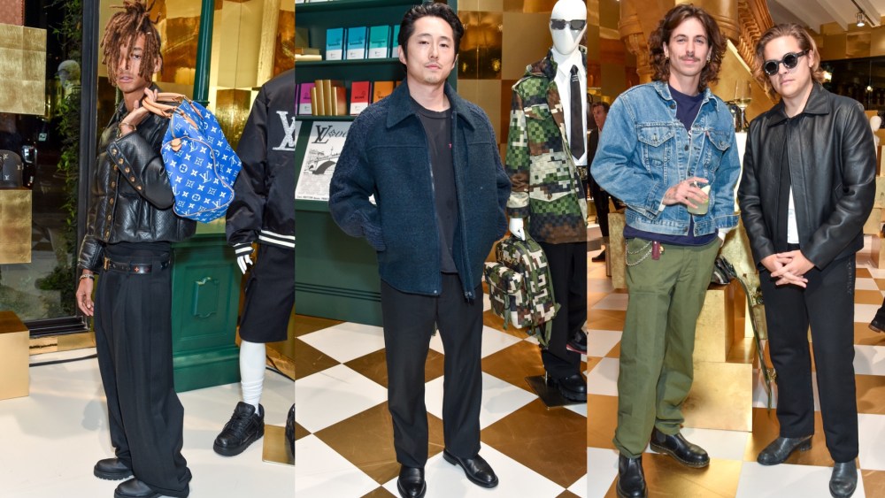 Louis Vuitton West Hollywood Pop-Up Opening, Jaden Smith, Steven Yeun, Dylan Sprouse