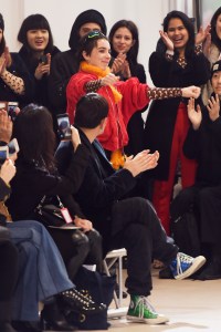 Marine Serre on the catwalk