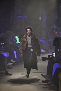 PARIS, FRANCE - FEBRUARY 26: Fashion designer Marine Serre walks the runway at the Marine Serre Ready to Wear Fall/Winter 2019-2020 fashion show at Paris Fashion Week Autumn/Winter 2019/20 on February 26, 2019 in Paris, France. (Photo by Victor VIRGILE/Gamma-Rapho via Getty Images)
