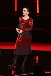 LONDON, ENGLAND - DECEMBER 05: Marine Serre on stage for Leaders of Change during The Fashion Awards 2022 at the Royal Albert Hall on December 05, 2022 in London, England. (Photo by Jeff Spicer/BFC/Getty Images for BFC)