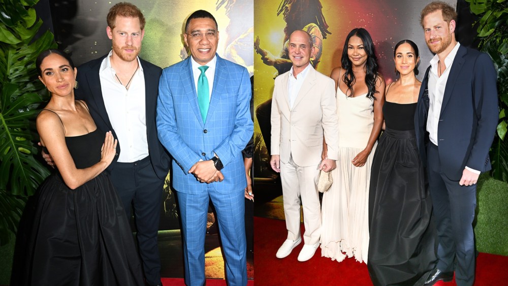 Meghan Markle, Prince Harry, red carpet, premiere, celebrity style, Carolina Herrera