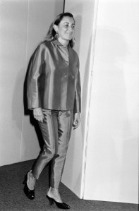 Miuccia Prada attends a charity ball at the Neiman Marcus store in Short Hills, New Jersey, on September 16, 1995.