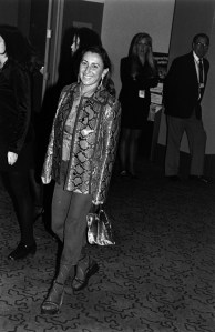 Miuccia Prada (foreground) attends the 1996 VH1 Fashion Awards at Madison Square Garden in New York City on October 24, 1996.