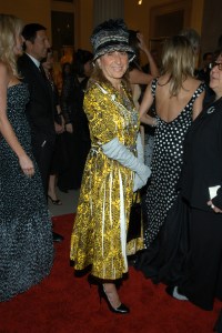 Designer Miuccia Prada attends the Metropolitan Museum of Art's annual Costume Institute gala.