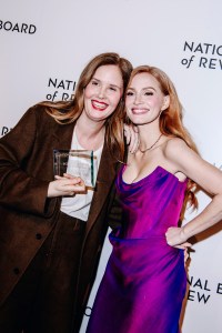 Justine Triet and Jessica Chastain