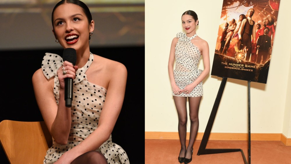 Olivia Rodrigo, "The Hunger Games: The Ballad of Songbirds & Snakes," Q&A with Daniel Nigro, Jan. 10, Los Angeles