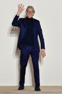 PARIS, FRANCE - JANUARY 21: Fashion designer Paul Smith walks the runway during the Paul Smith Ready to Wear Fall/Winter 2022-2023 fashion show as part of the Paris Men Fashion Week on January 21, 2022 in Paris, France. (Photo by Victor VIRGILE/Gamma-Rapho via Getty Images)