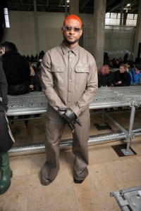 Usher in the front row at Rick Owens Men's Fall 2023 photographed on January 19, 2023 in Paris, France.