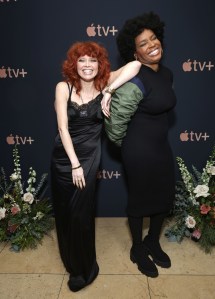 Natasha Lyonne and Amber Ruffin at the Apple TV + cocktail reception.