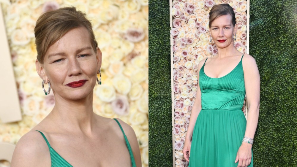 Sandra Hüller, Golden Globes, awards, red carpet, celebrity style, Louis Vuitton