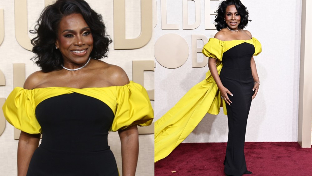 Sheryl Lee Ralph, Safiyaa gown, Golden Globe Awards 2024, Jan. 7, Los Angeles