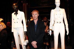PARIS - SEPTEMBER 30:  Stuart Vevers, creative director at Loewe, attends the Loewe Spring/Summer 2009 collection showcased at Les Folies Bergereson during Paris Fashion Week on September 30, 2008 in Paris, France.  (Photo by Michel Dufour/WireImage)