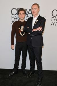 NEW YORK, NEW YORK - NOVEMBER 10: Benjamin Seidler and Stuart Vevers attend the 2021 CFDA Fashion Awards at The Grill Room on November 10, 2021 in New York City. (Photo by Jamie McCarthy/WireImage)