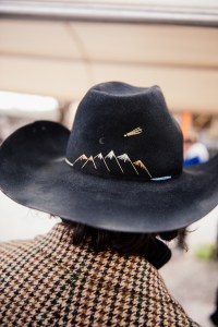 Street style at Pitti Uomo 105 in Florence, Italy.