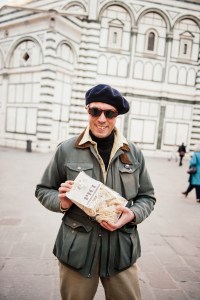 Street style at Pitti Uomo 105 in Florence, Italy.