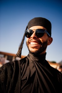 Street style at Pitti Uomo 105 in Florence, Italy.