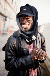 Street style at Pitti Uomo 105 in Florence, Italy.