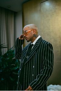 Rauw Alejandro attends Louis Vuitton in Paris