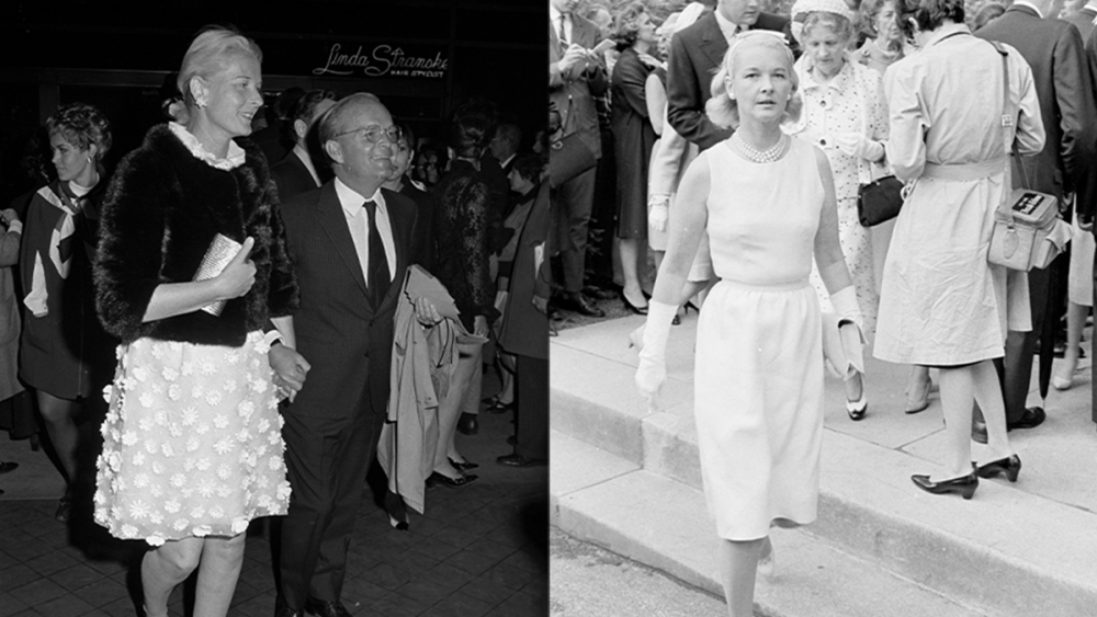 C. Z. Guest and Truman Capote; C. Z. Guest at a wedding