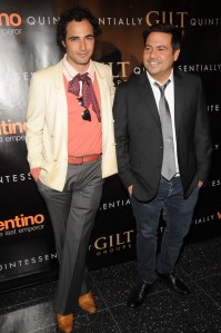Designers Zac Posen (L) and Narciso Rodriguez attend the New York City premiere of Matt Tyrnauer's 'Valentino: The Last Emperor' at MOMA.